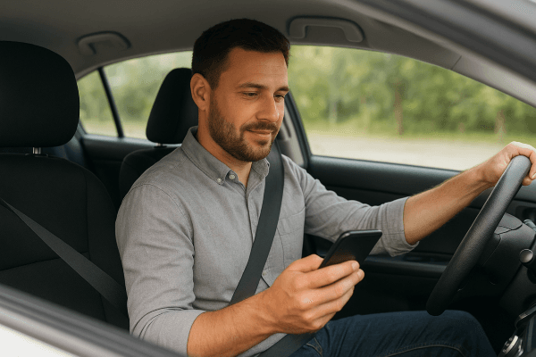 Driver app illustration image